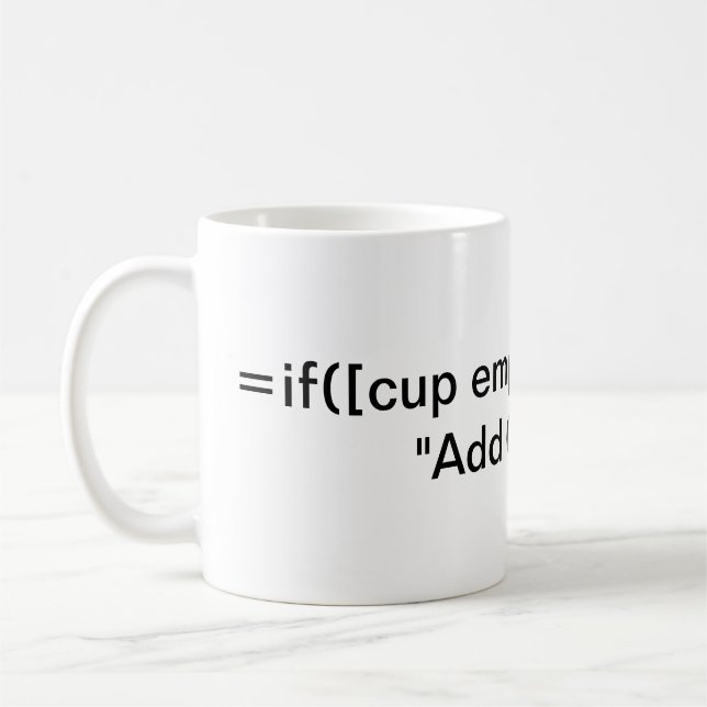 Smartsheet Formula Coffee Mug (Left)