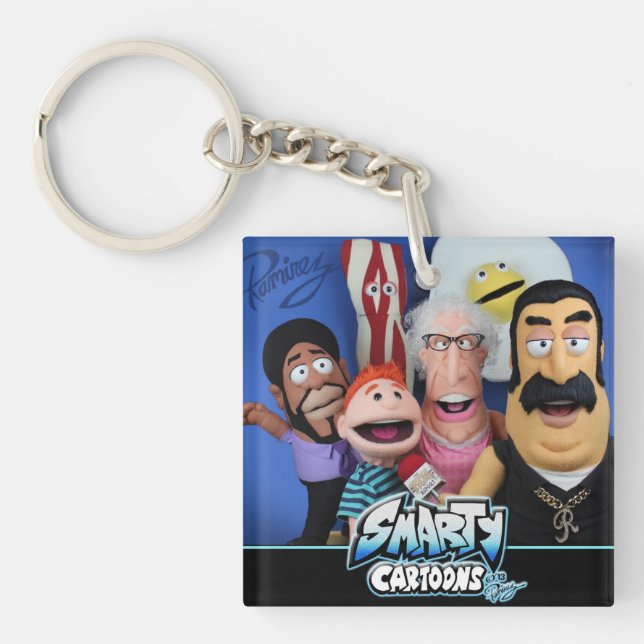 Smarty Cartoons puppet key chain (Front)