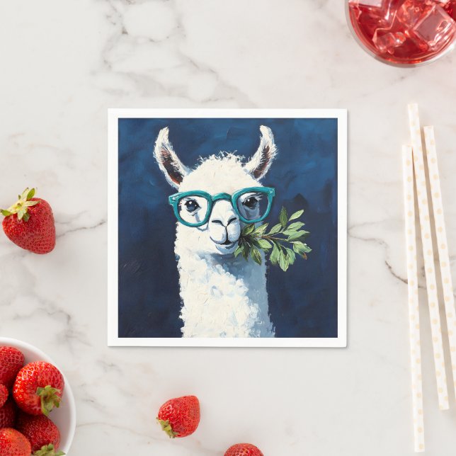 Smarty Llama Chic Napkin (Insitu)