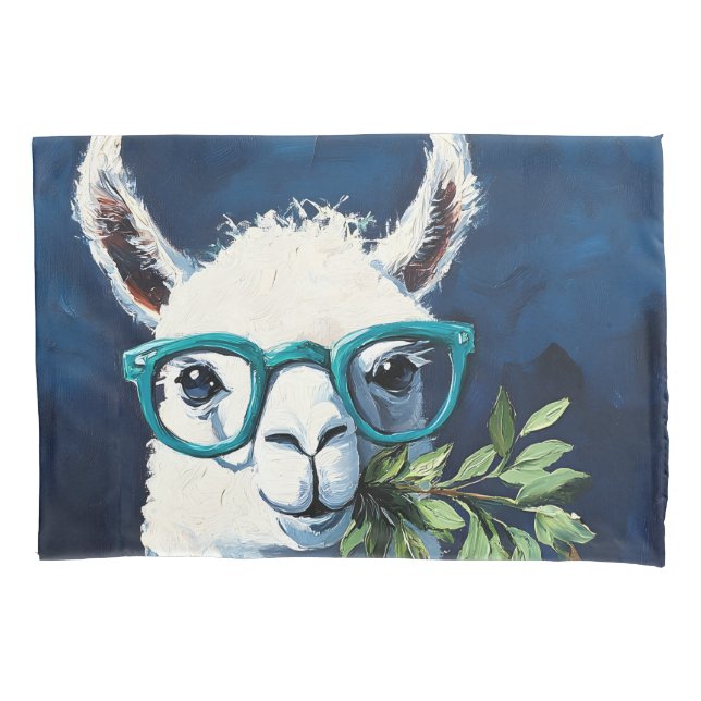 Smarty Llama Chic Pillowcase (Front)