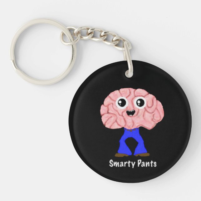 Smarty Pants Brain Key Ring (Front)
