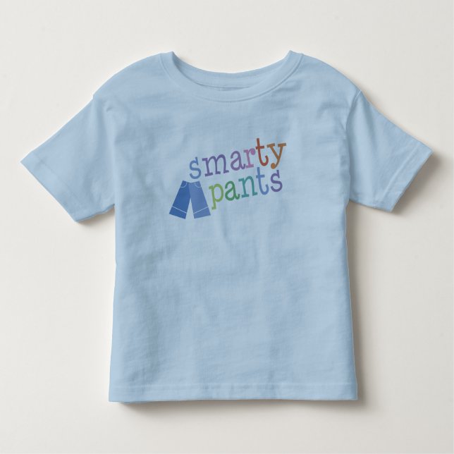 Smarty Pants Funny Toddler T-Shirt (Front)