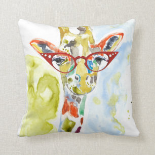 Smarty-Pants Giraffe Cushion