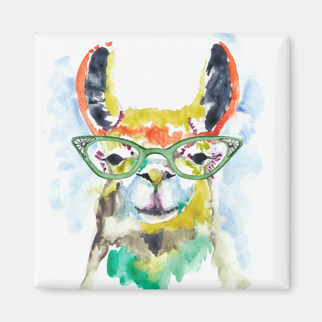 Smarty-Pants Llama Magnet (Front)