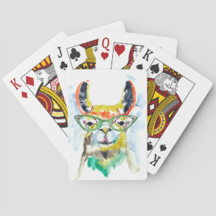 Smarty-Pants Llama Playing Cards