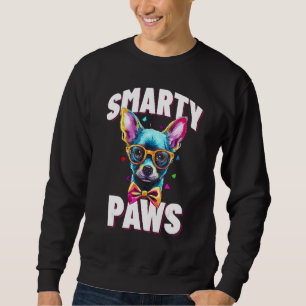 Smarty Paws   Chihuahua Dog Wearing Glasses Sweatshirt
