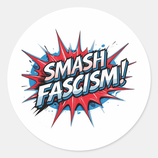 Smash Fascism Sticker (Front)