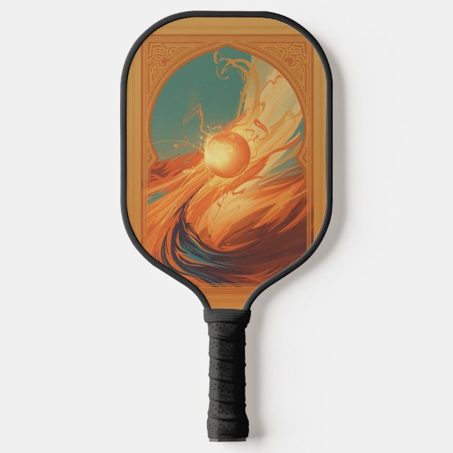 Smash in Morocco – Pickleball Energy Art Print Paddle (Front)