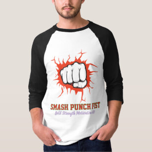 Smash Punch Fist – Bold Strength Motivation Art T-Shirt