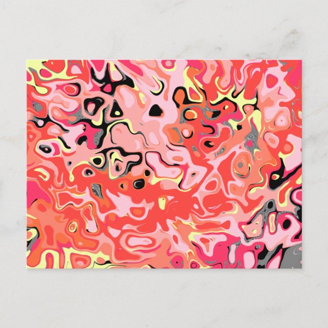 Smash Smash ugly stupid Abstract Postcard (Front)