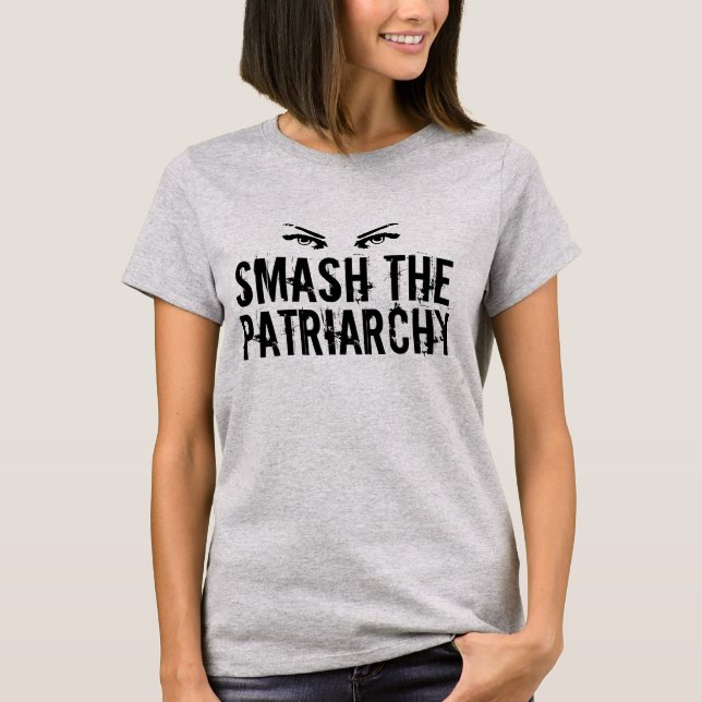 Smash the Patriarchy Cool Feminist Women's T-Shirt (Front)