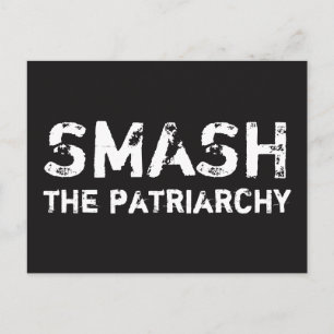 SMASH the Patriarchy Feminist Postcard
