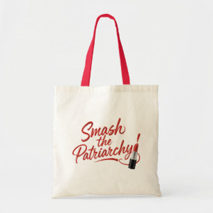 Smash the patriarchy feminist quote tote bag