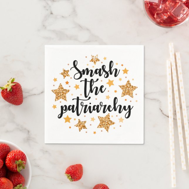 Smash The Patriarchy! Paper Napkins (Insitu)