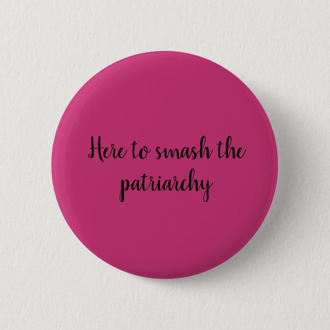 Smash the patriarchy pin (Front)