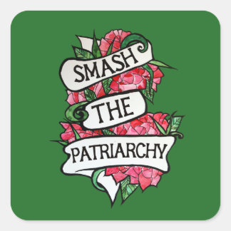 Smash the Patriarchy Square Sticker