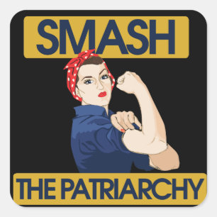Smash the Patriarchy Square Sticker