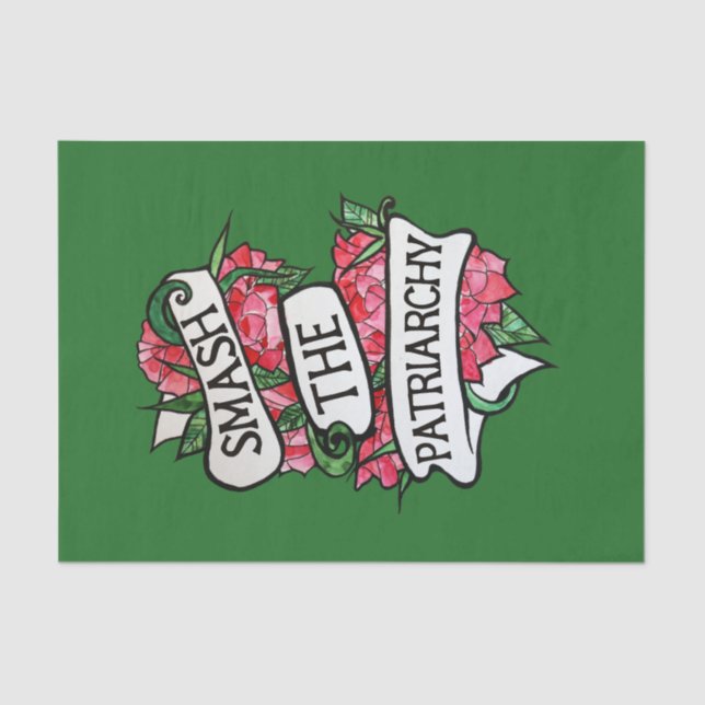 Smash the Patriarchy Tissue Paper (Front)