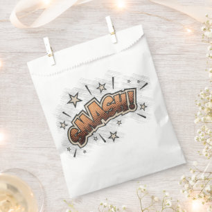 SMASH! Vintage Comic Book Steampunk Pop Art Favour Bag