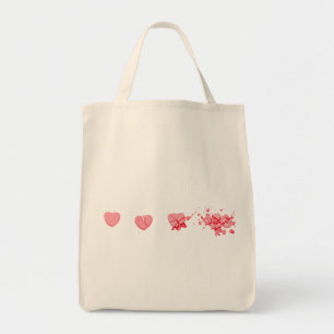 Smashed Candy Heart Tote Bag