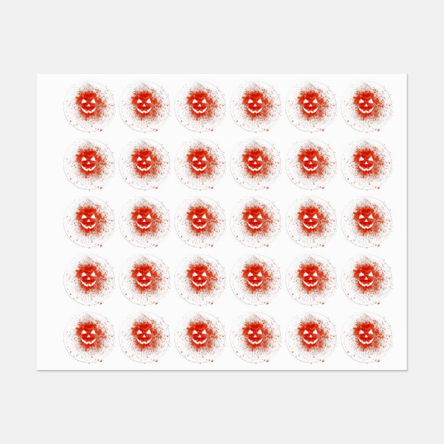 Smashed Jack O'lantern Pumpkin (Sheet)