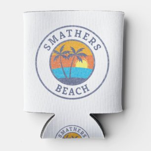 Smathers Beach, Key West Faded Classic Style Can Cooler