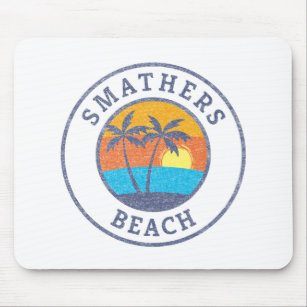 Smathers Beach, Key West Faded Classic Style Mouse Pad