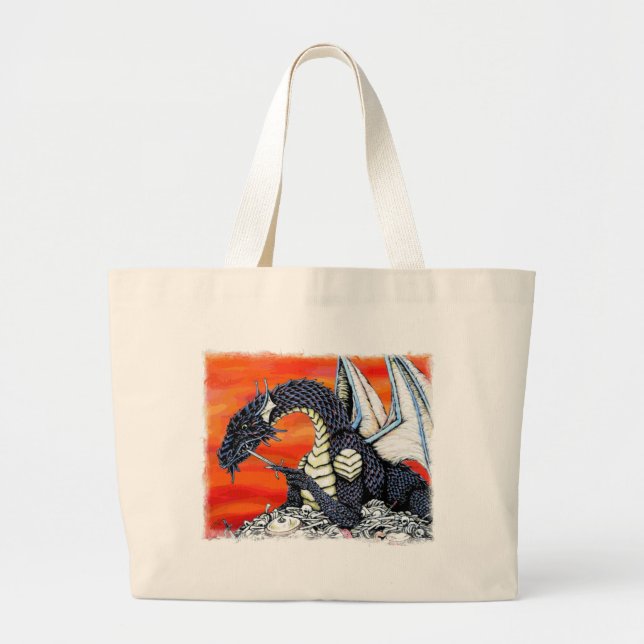Smaug Large Tote Bag (Front)