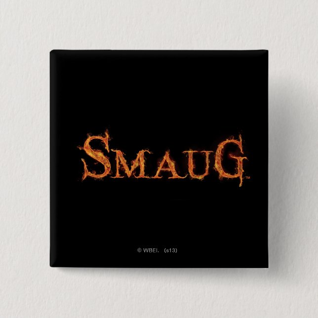 SMAUG™ Name Graphic 15 Cm Square Badge (Front)