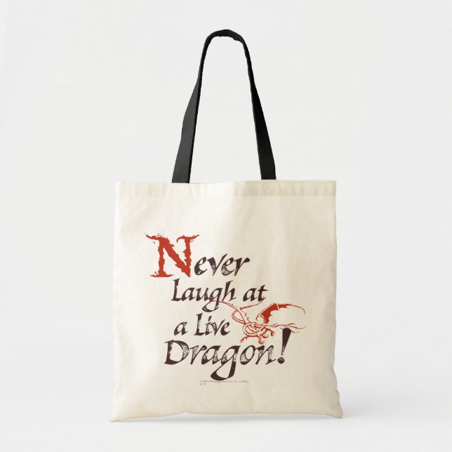 SMAUG™ - Never Laugh At A Live Dragon Tote Bag (Front)