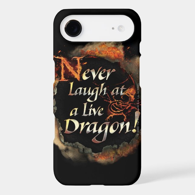 SMAUG™ - Never Laugh Logo Graphic iPod Touch (5th Generation) Case (Back)