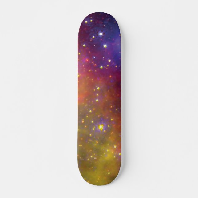 SMC WR7 Binary Star Nebula - Hubble Space Photo Skateboard (Front)