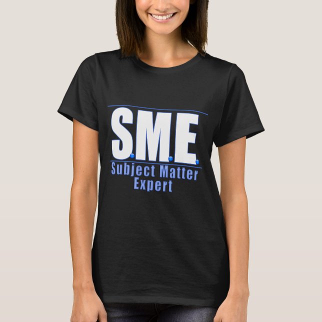 SME LOGO1 WHITE/BLUE T-Shirt (Front)