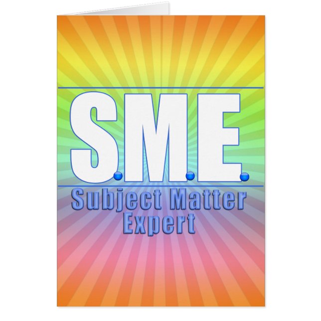 SME  LOGO SUBJECT MATTER EXPERT WHITE/BLUE (Front)
