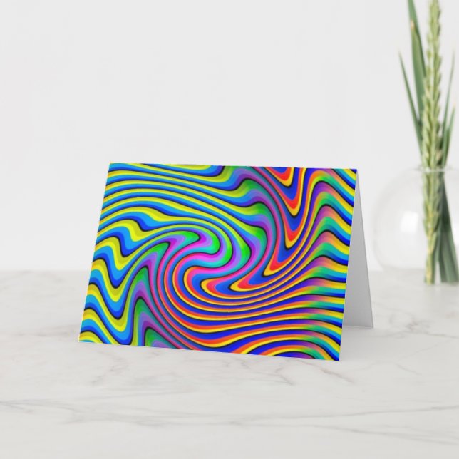Smear Optical Illusion Design Card (Front)