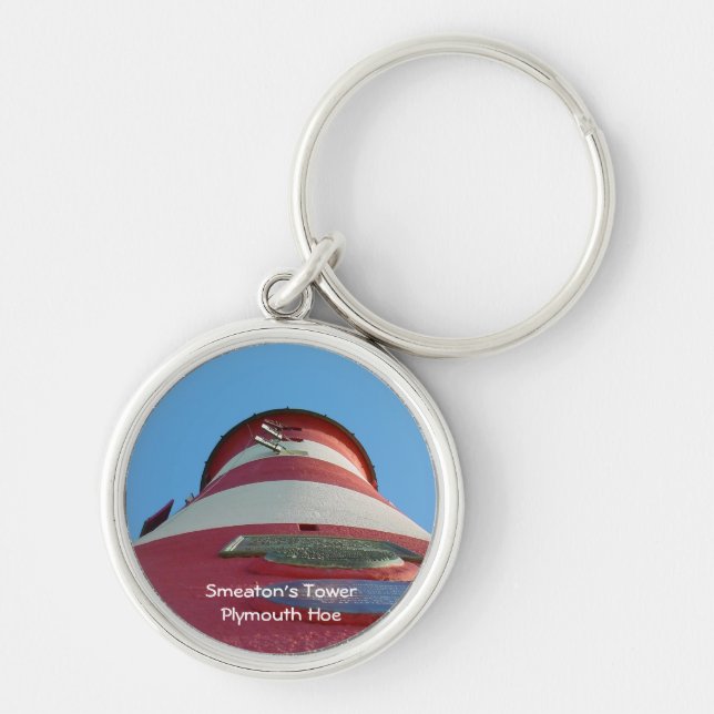 Smeaton's Tower Lighthouse, Plymouth Hoe Key Ring (Front)