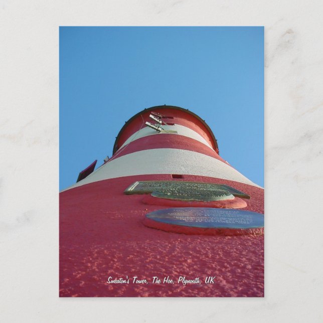 Smeaton's Tower, Plymouth Hoe postcard (Front)