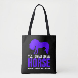 Smell Like A Horse in Royal     Tote Bag