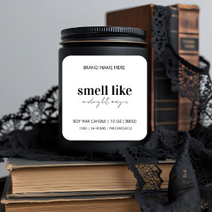 Smell Like Midnight Magic Candle Label