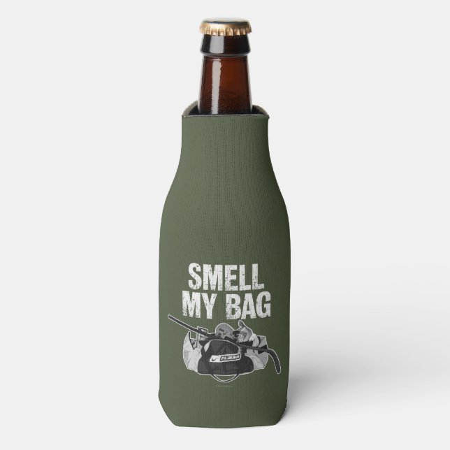 Smell My Bag (Hockey Stench) Bottle Cooler (Bottle Front)