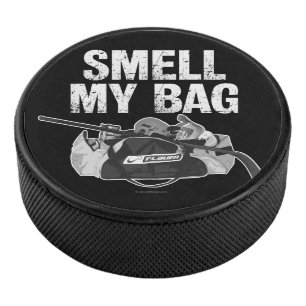 Smell My Bag (hockey stench) Hockey Puck
