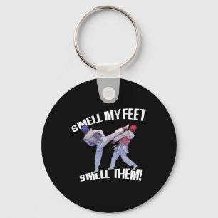 Smell My Feet Funny Karate Key Ring