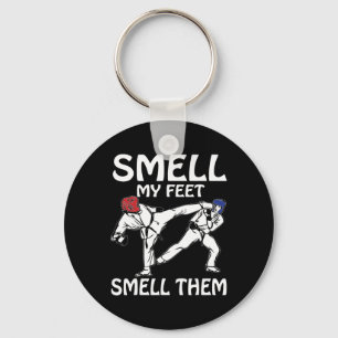 Smell My Feet Funny Karate Sparring Key Ring