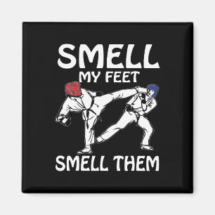 Smell My Feet Funny Karate Sparring  Magnet