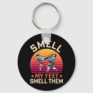 Smell My Feet Smell Them Funny Karate Gi Martial Key Ring