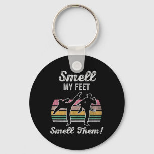Smell My Feet Smell Them Karate Kick Fun Key Ring