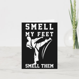 Smell My Feet Taekwondo Tee Funny Taekwondist Card