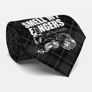 Smell My Fingers (hockey) Neck Tie