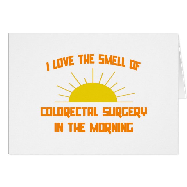 Smell of Colourectal Surgery in the Morning (Front Horizontal)