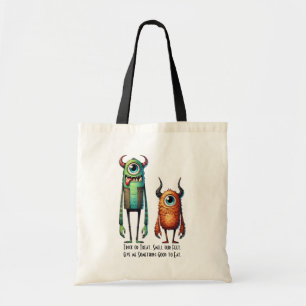 Smell Our Feet Monster Buddies Custom "candy bag" Tote Bag